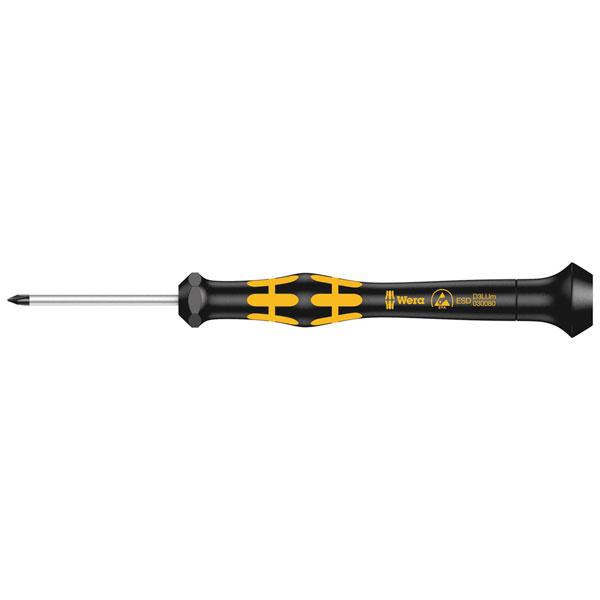 Wera 05030080001 1572 ESD Kraftform Micro Screwdriver Microstix® S...