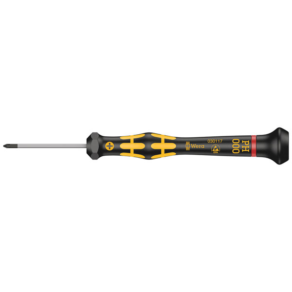 Wera 05030117001 1550 PH ESD Kraftform Micro Screwdriver Phillips ...