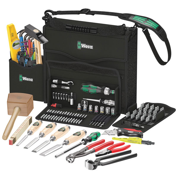 Wera 05134011001 Wera 2go H 1 tool Set For Wood Applications, 134 pc