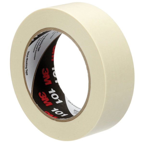 3M 7100135720 Value Masking Tape 101E, 48 mm x 50 m, Beige