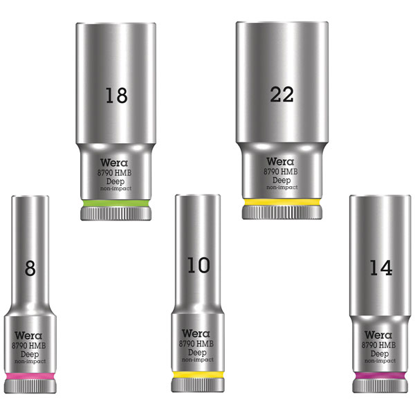 Wera 05004535001 8790 HMB Deep 3/8" Socket 13 x 64 mm