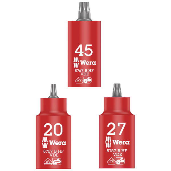 Wera 05004923001 8767 B VDE HF TORX® Zyklop Bit Socket 3/8" Drive ...