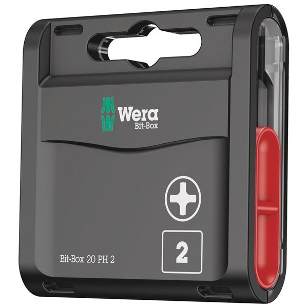 Wera 05057750001 Bit-Box 20 PH PH 2 x 25 mm 20 Piece