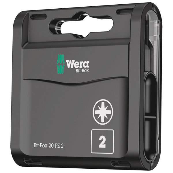 Wera 05057760001 Bit-Box 20 PZ PZ 2 x 25 mm 20 Piece