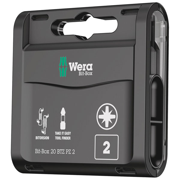 Wera 05057761001 Bit-Box 20 BTZ PZ PZ 2 x 25 mm 20 Piece