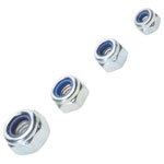 R-TECH Nylon Insert Locking Nuts, Sizes M3 to M6, Packs of 100