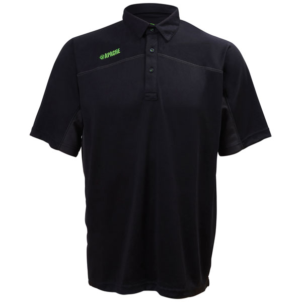 Apache LANGLEY XL Langley Black Performance Polo Shirt - XL (44/46")