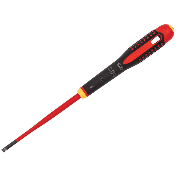 Bahco BE-8050SL ERGO™ Slim VDE Insulated Slotted Screwdriver 5.5 x...