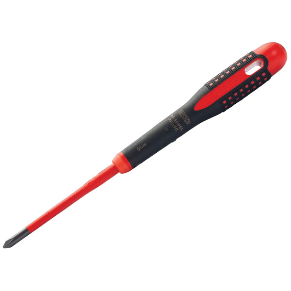 Bahco BE-8610SL ERGO™ Slim VDE Insulated Phillips Screwdriver PH1 ...