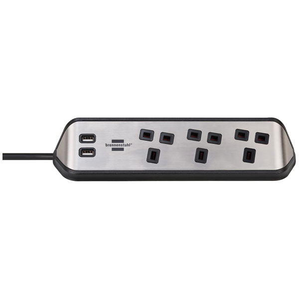 Brennenstuhl 1153593420 estilo Corner Extension Lead 240V 3-Gang 1...