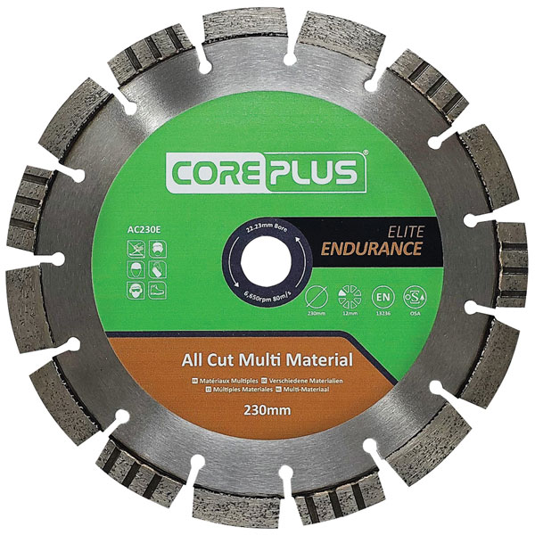 Core Plus CORDBAC230E AC230E Elite All Cut Multi-Material Diamond ...