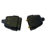 2 Pin Rubber Connector Plug 10A Range