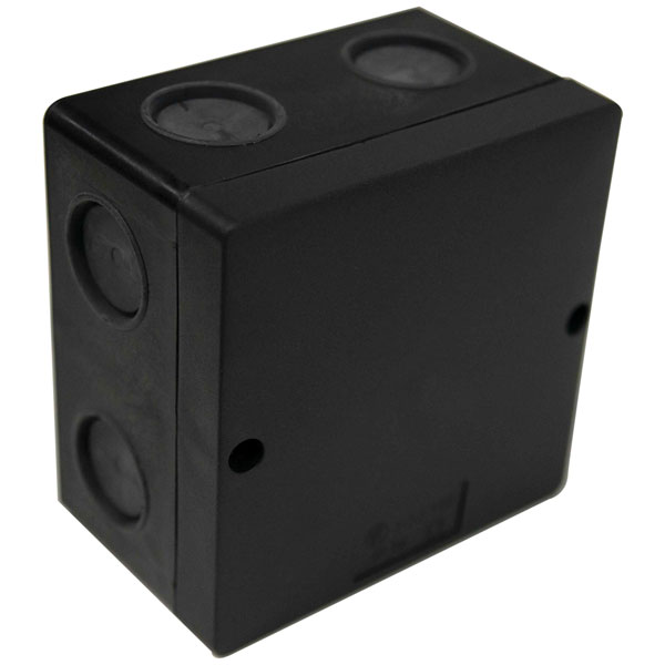 Dencon JB80BNB IP66 Junction Box Black 81 x 81mm