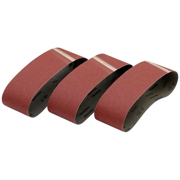 DEWALT DT3376-QZ Sanding Belt 533 x 75mm 60G Pack of 3