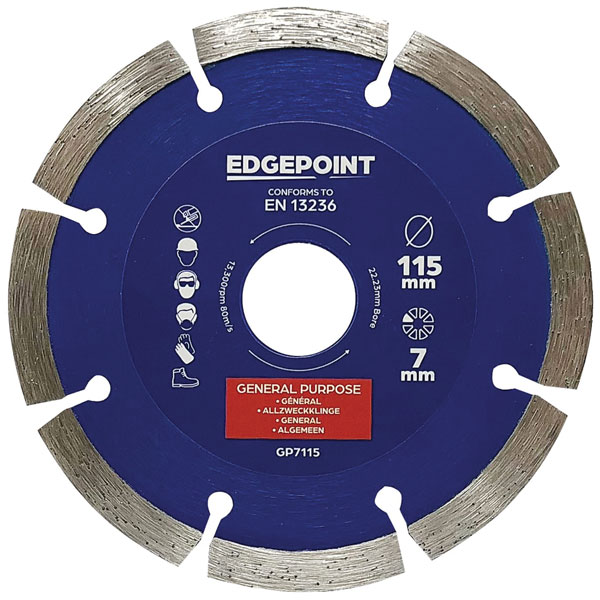 EdgePoint EDGDBGP7115 GP7115 General-Purpose Diamond Blade 115mm