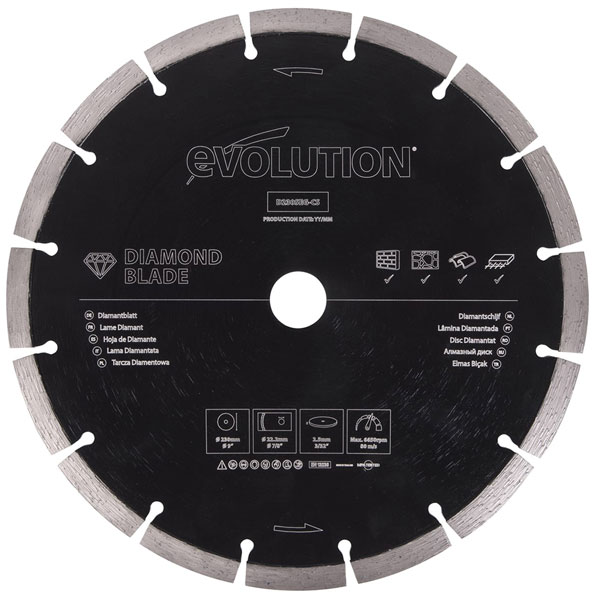 Evolution Power Tools D300SEG-CS General Purpose Diamond Blade 300...