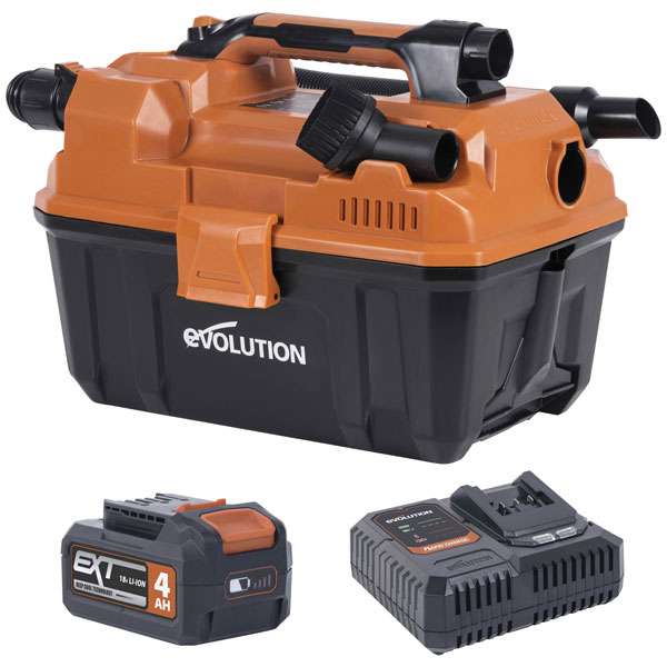 Evolution 099-0001A R11VAC-Li EXT Wet & Dry Vacuum Cleaner 18V 1 x...