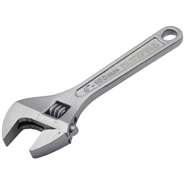Faithfull UGE3008-V Chrome Adjustable Spanner 200mm (8in)