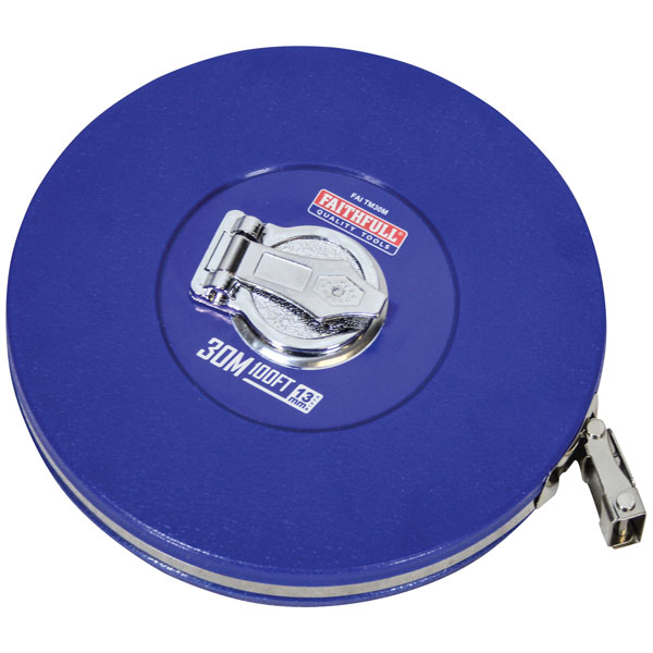Faithfull FAITM50M Rounded Long Tape 50m/165ft (Width 13mm)