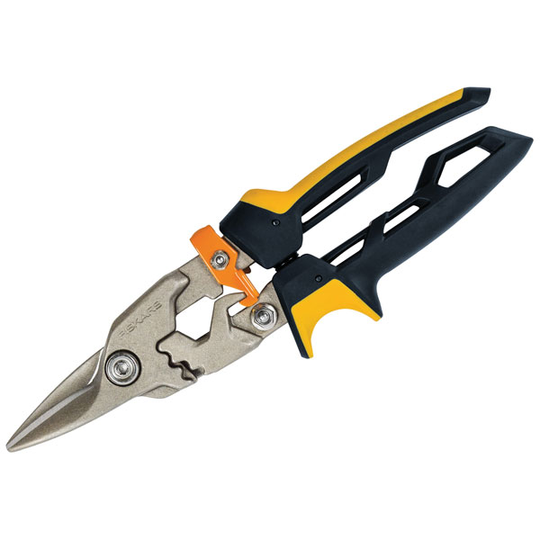Fiskars 1027207 PowerGear™ Aviation Snips Straight Cut 250mm (10in)