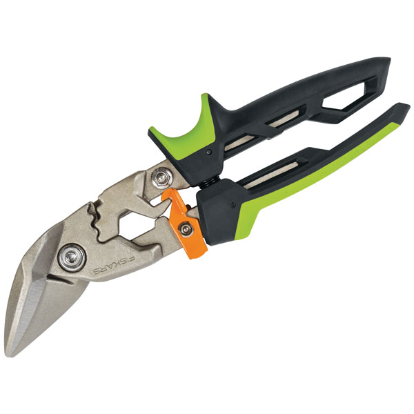 Click to view product details and reviews for Fiskars 1027211 Powergear™ Aviation Snip Offset Left Cut 250mm 10in.
