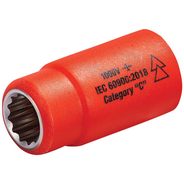 ITL Insulated 1420 Insulated 1/2in Drive Socket 17mm