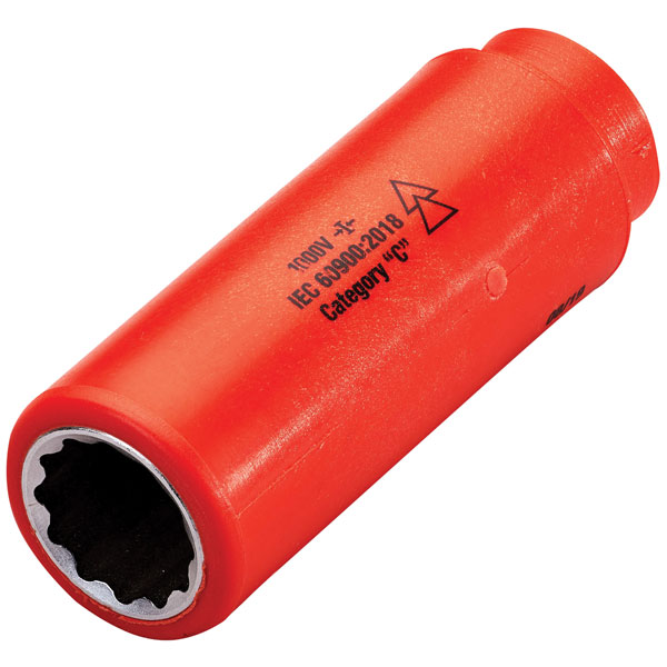 ITL Insulated 1491 Insulated 1/2in Drive Deep Socket 24mm