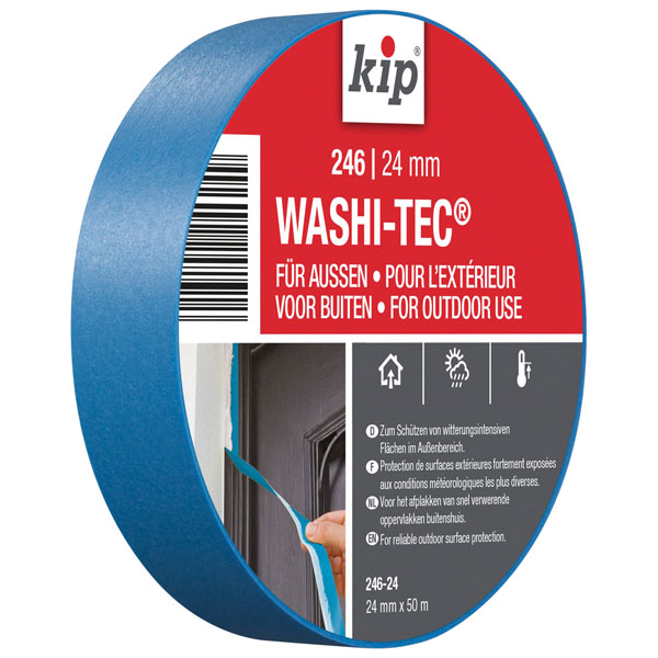 KIP 222848 246 Premium Outdoor WASHI-TEC® Masking Tape 48mm x 50m