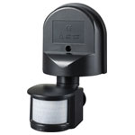 Wall Mounted PIR Motion Detector Black