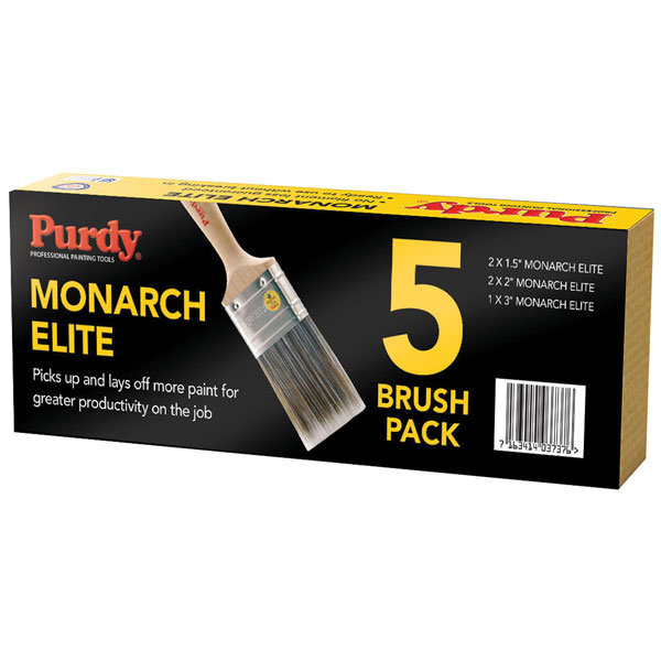Purdy MONSPEC3 Monarch™ Elite™ Paint Brush Set, 3 Piece