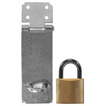 Hasp and Staple 117mm + 40mm Padlock