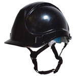 Short Peak Safety Helmet Black