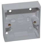 Pattress Box Single 19mm Trade Pack