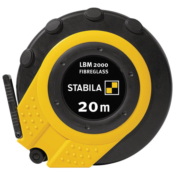 Stabila 19655 LBM 2000 Closed Fibreglass Tape 30m (Width 13mm) (Me...