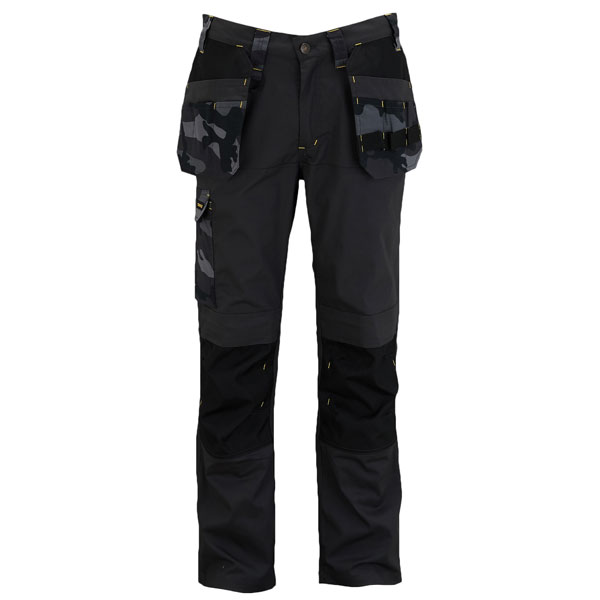 Stanley STW40057-014 Dixon Slim Fit Trousers GreyBlack Waist 32" Leg R