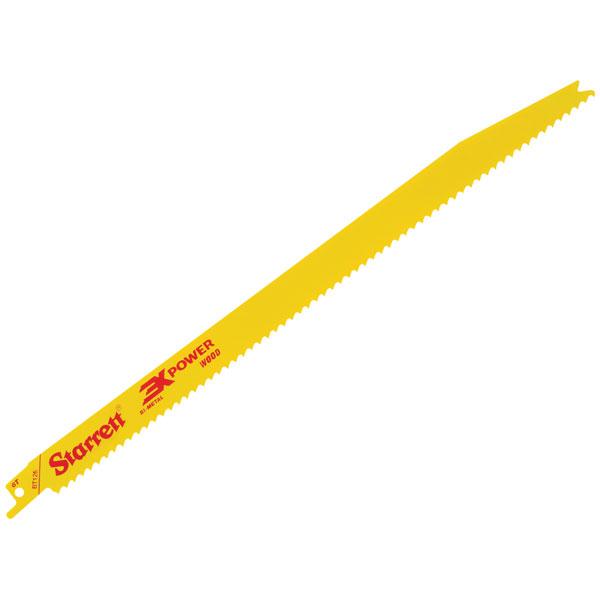 Starrett BT126-5 BT126-5 Bi-Metal Recipro Blade Wood Tapered 300mm...