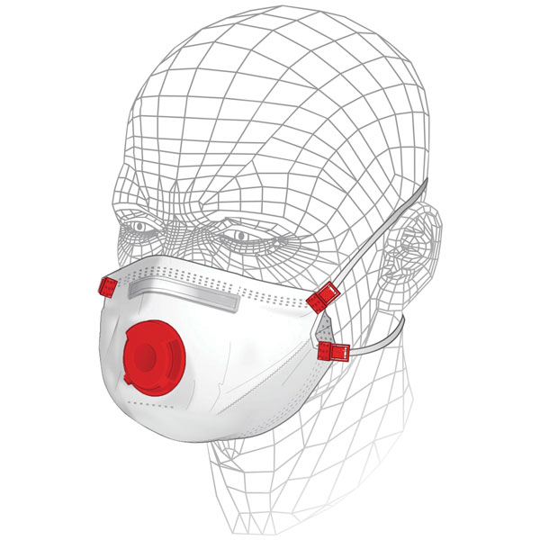Vitrex S40410 Premium Valved Multipurpose Respirator P3 (Pack 3)