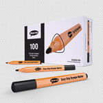 Show-me Triangular whiteboard Pens Black - Box 10