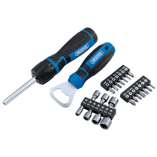 Draper 70443 Ratchet Screwdriver (23 Piece) Manufacturers P/N - 70443