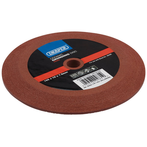 Draper 03353 Replacement Ceramic Grinding Disc 105 x 10 x 7.5mm - ...