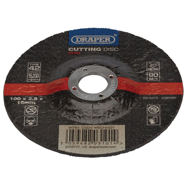 Draper 94785 DPC Metal Cutting Disc, 230 x 2 x 22.23mm