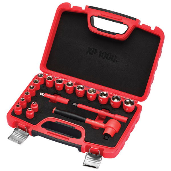 Draper Xp1000 19Pc 3/8 Vde Socket Set Xp1000ã Vde Metric Socket Set, 3/8" Sq. Dr. (19 Piece) - Image 6