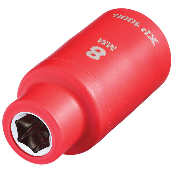 Draper 17605 XP1000® VDE Socket, 3/8" Sq. Dr., 9mm - 17605