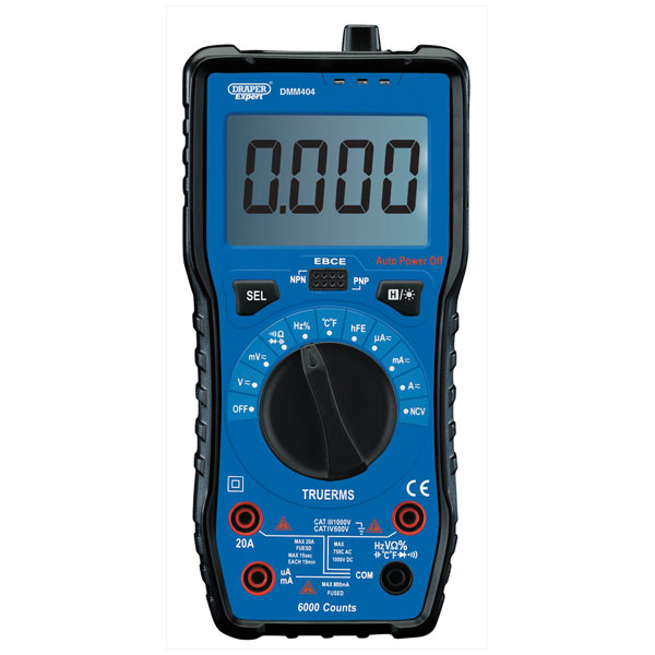 Draper Expert 92433 Auto & Manual Ranging Digital Multimeter