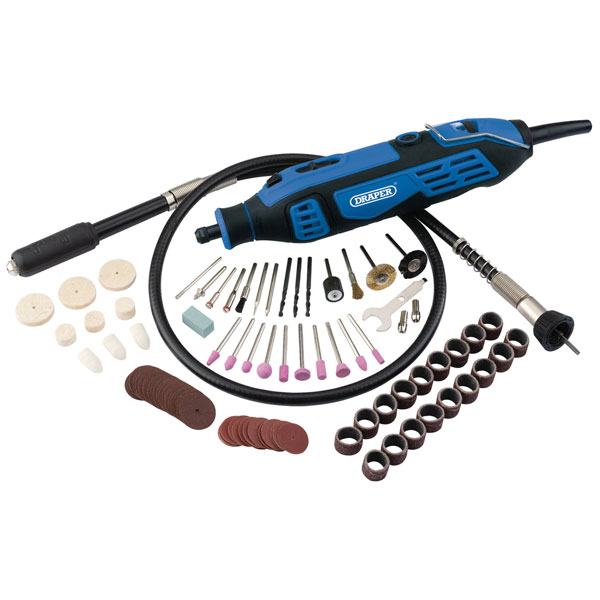 Draper 58300 230V Rotary Multi-Tool Kit, 180W (111 Piece)
