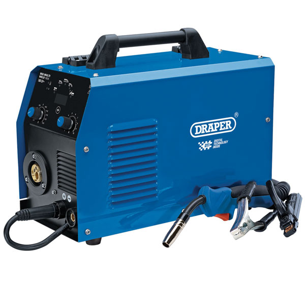 Draper 70047 Gas/Gasless MIG Inverter Multi-Welder Dti, 160A