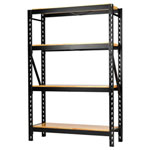 BUNKER® 18 Pcs  Modular 4 Tier Racking-H/Wood Shelving 1500mm