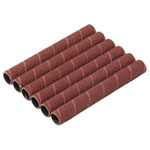 Aluminium Oxide Sanding Sleeves, 12.7 x 115mm, 80 Grit (Pack of 6)