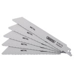 Bi-metal Reciprocating Saw Blades-Metal 150mm 10-14tpi 5Pc