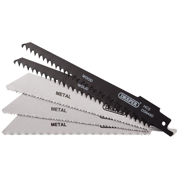 Draper 52517 Assorted Reciprocating Saw Blades-Multi-Purpose Cutti...
